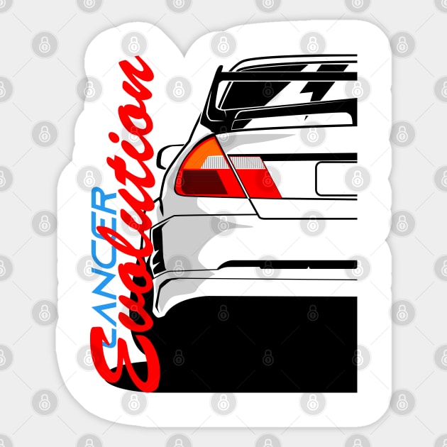 Lancer Evolution IV Sticker by gaplexio